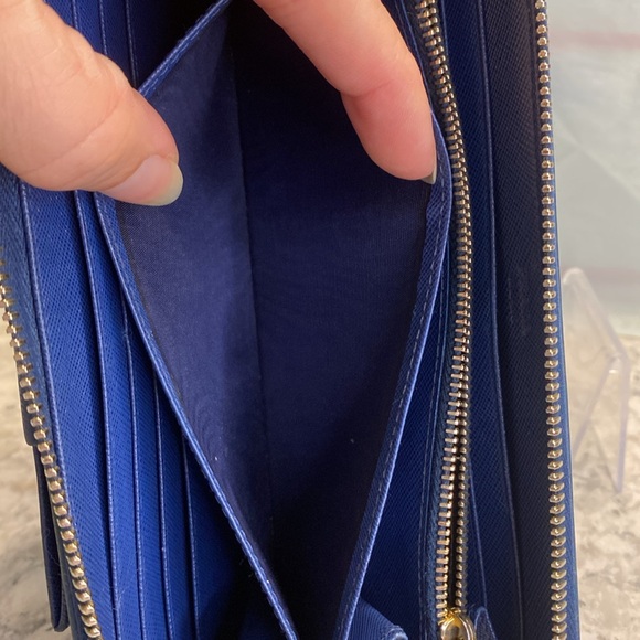 Prada Bow Wallet In Saffiano Leather EUC - Picture 7 of 16